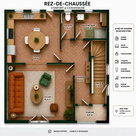 Charmante Maison Renovee, Calme Et Proche Du Centre *